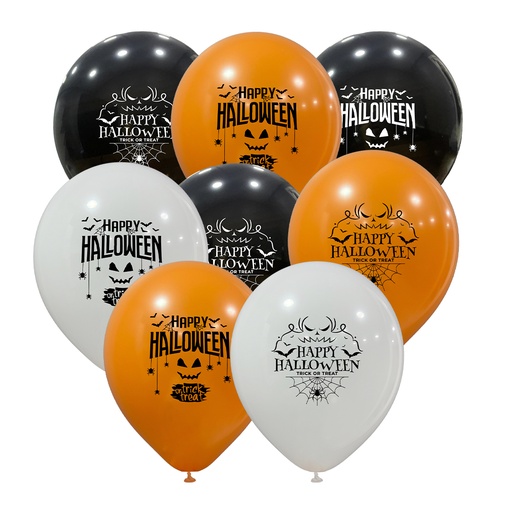 12" Hallowen Baskılı Balon 1+1