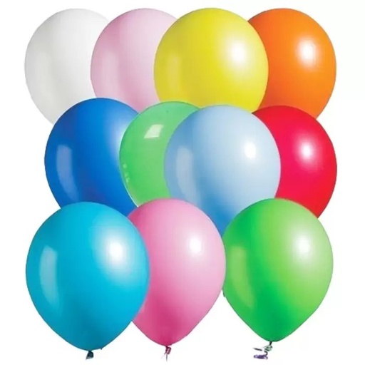9" Pastel Dekorasyon Süsleme Balonu Karışık - 100 Adet