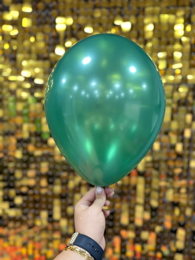 10" Metalik Dekorasyon Balonu Koyu Yeşil - 100 Adet
