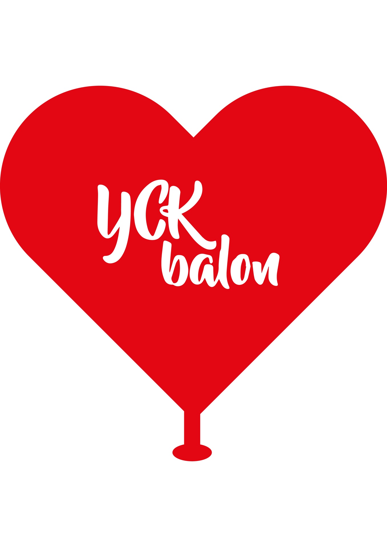 Kalp Balon - 500 Adet Kişiye Özel Baskılı Balon