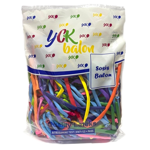 [YCK-SOSİSBALON1] Sosis Balon - 100 Adet 